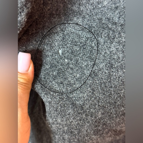 David Bengamin Vintage Wool Leather Black Long Trench Coat Shoulder Pads Size 7 - Picture 13 of 17